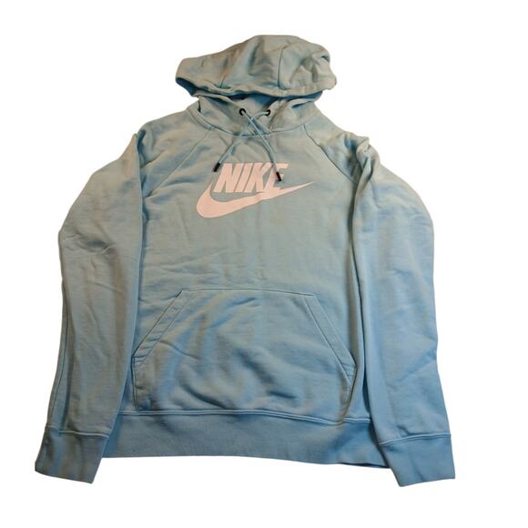 NIKE Women's Comfy Sky Blue Pullover Hoodie - Size: Small - Great Looking! - Picture 3 of 7